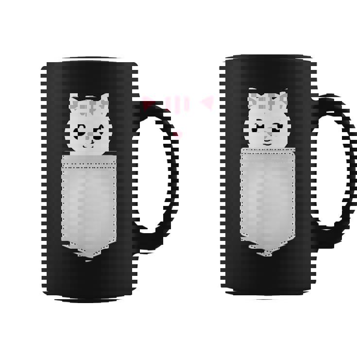 胸ポケットの猫 コーヒーマグ