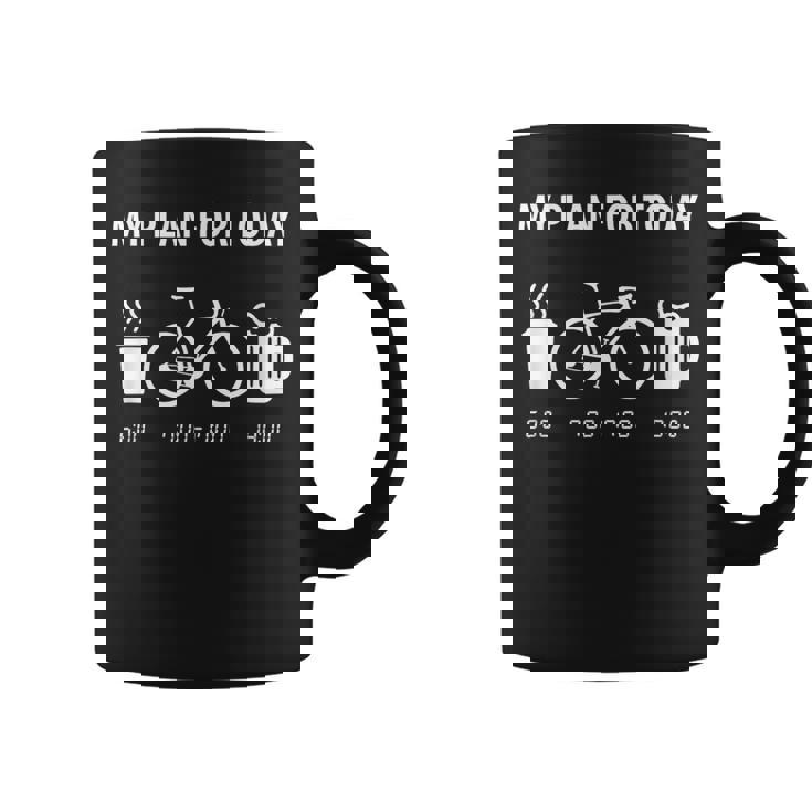 自転車 面白い ロードバイク 面白い サイクリスト 今日の私の計画 コーヒーマグ