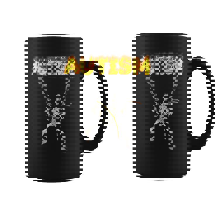 自閉症スケルトンミーム コーヒーマグ