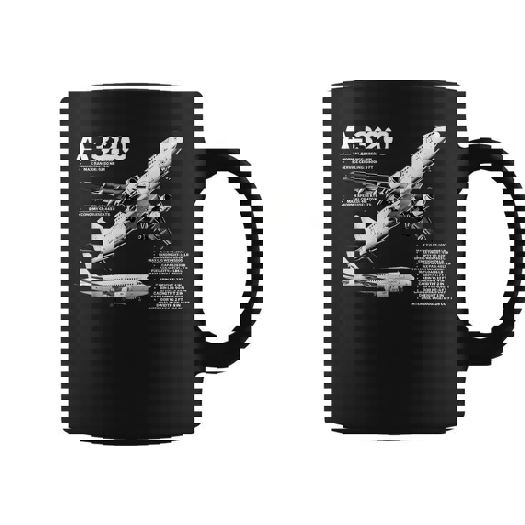 航空機 エアバスa320ジェット コーヒーマグ