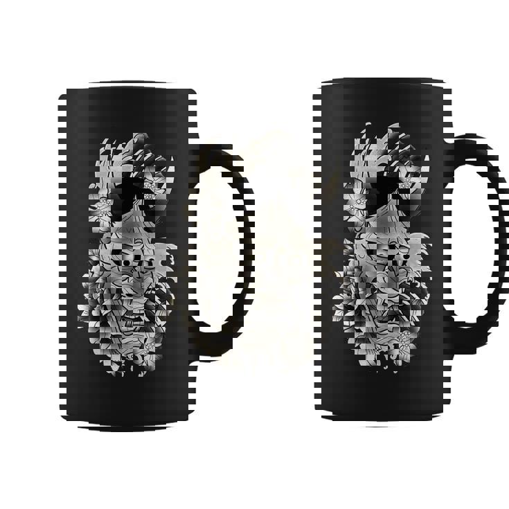 般若マスク 日本語 タトゥー フラッシュ コーヒーマグ