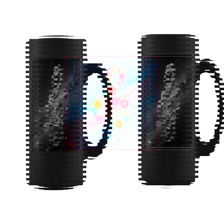 花 高音記号 銀河 宇宙 天の川 コーヒーマグ