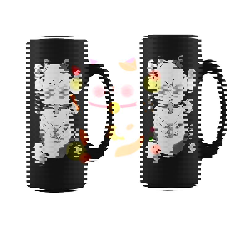 花より団子猫 Cat 猫 メンズ レディース ペット 動物 和風 キャラt コーヒーマグ