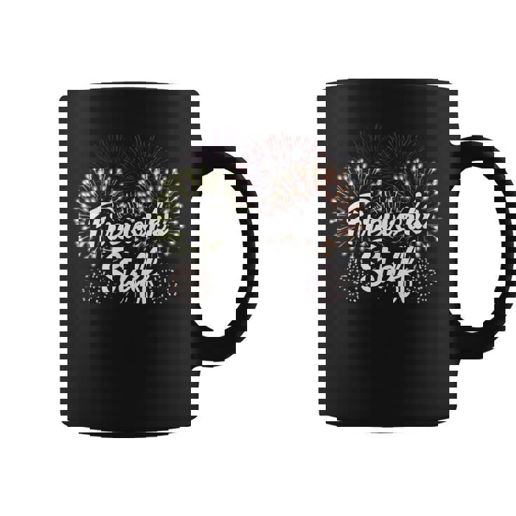 花火スタッフ 爆発の後ろに留まる花火 コーヒーマグ