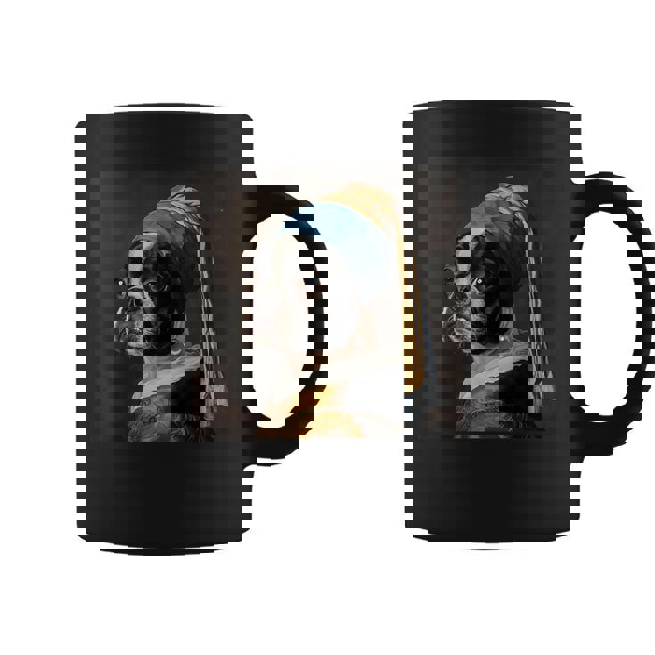 芸術におけるボストンテリア、 コーヒーマグ