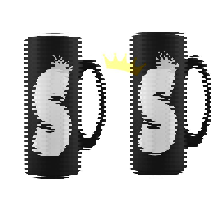 英文字 大文字 アルファベット モノグラム イニシャル キング クイーン クラウン コーヒーマグ