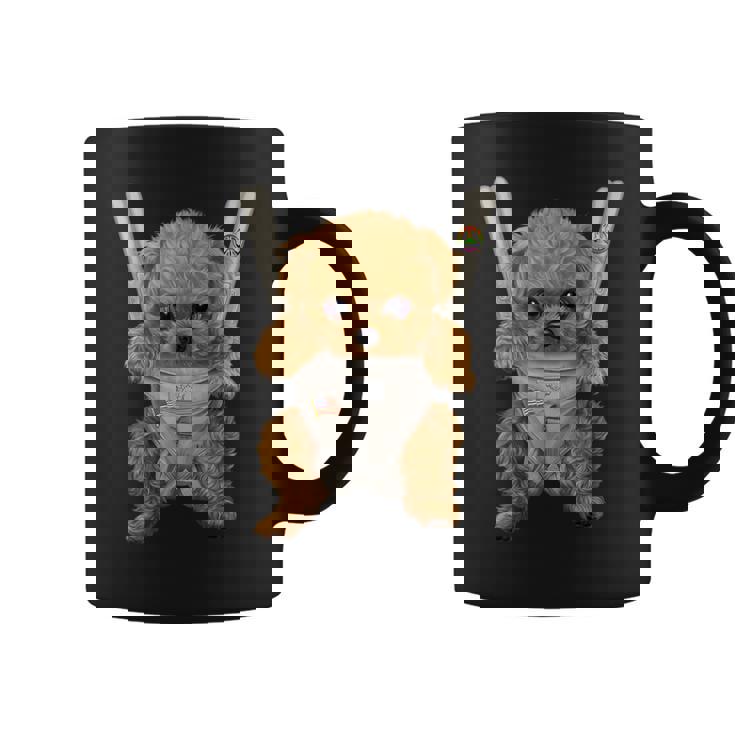 茶毛 プードル いぬ 犬 抱っこ 抱っこ紐 コーヒーマグ