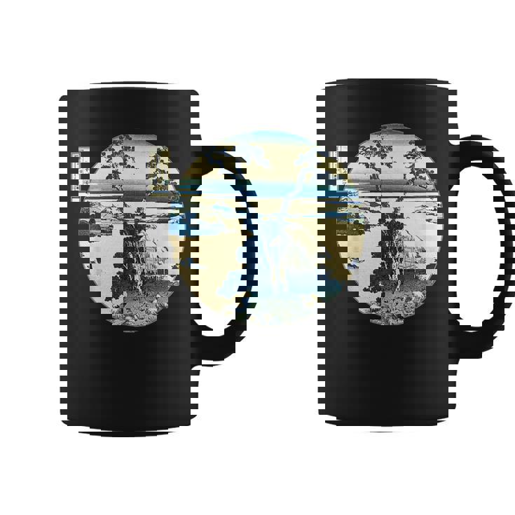 葛飾 北斎 信州諏訪湖 有名なヴィンテージアート スタイリッシュ コーヒーマグ