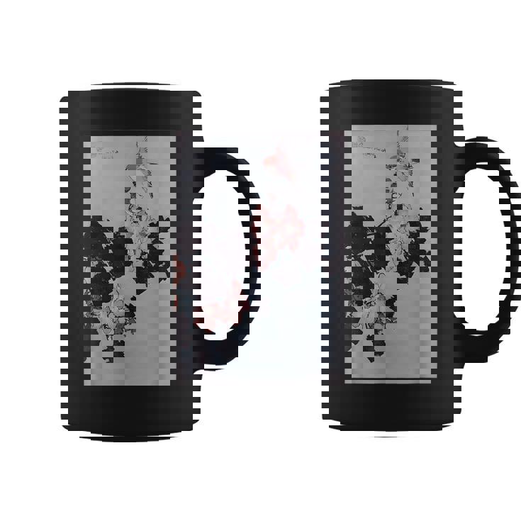 葛飾北斎作 ハイビスカスとスズメ コーヒーマグ