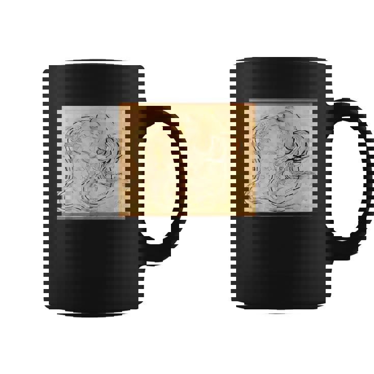 葛飾北斎作 蛇女頭 コーヒーマグ