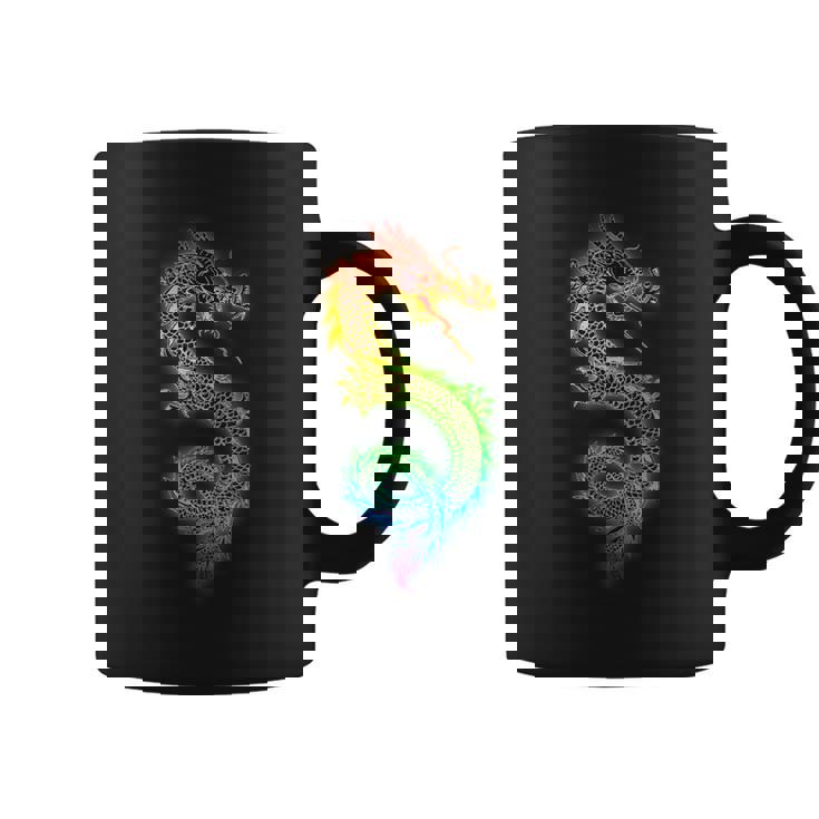 虹と中国の龍 コーヒーマグ