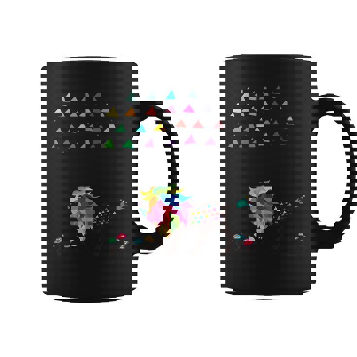 虹色のライオン コーヒーマグ