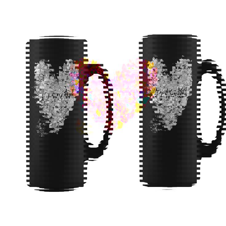 蝶 ハート かわいい 庭 コーヒーマグ