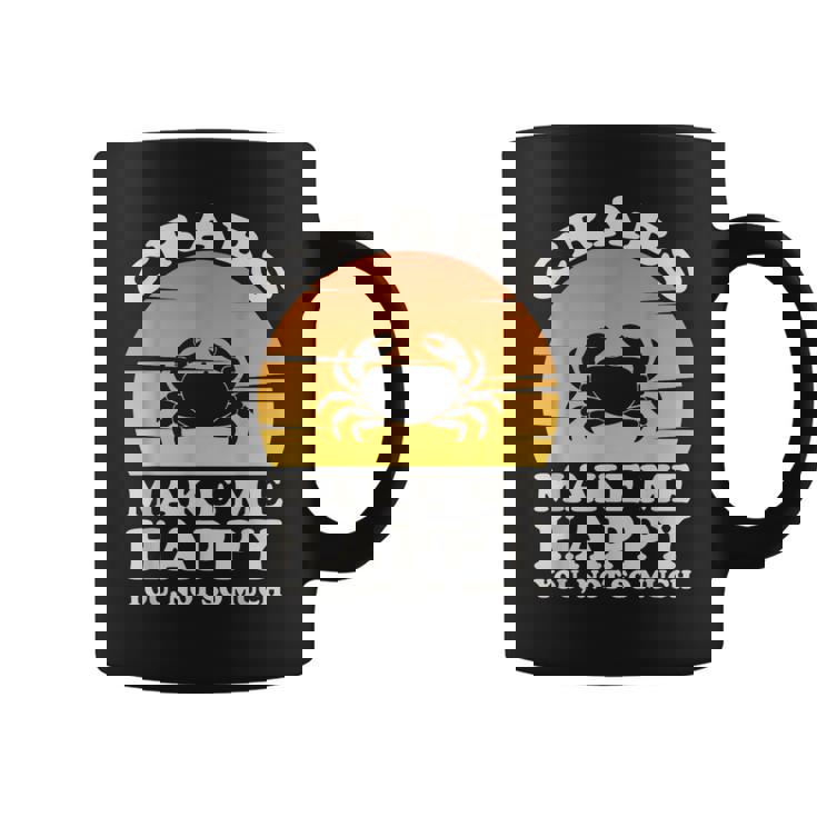 蟹は私を幸せにする カニ服 カニ コーヒーマグ