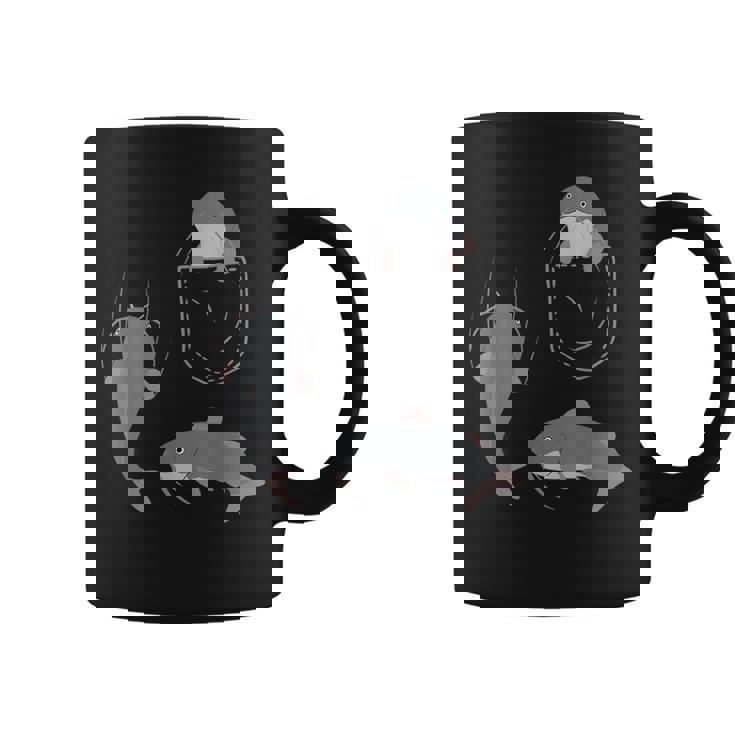 袋に入った魚 ナマズ コーヒーマグ