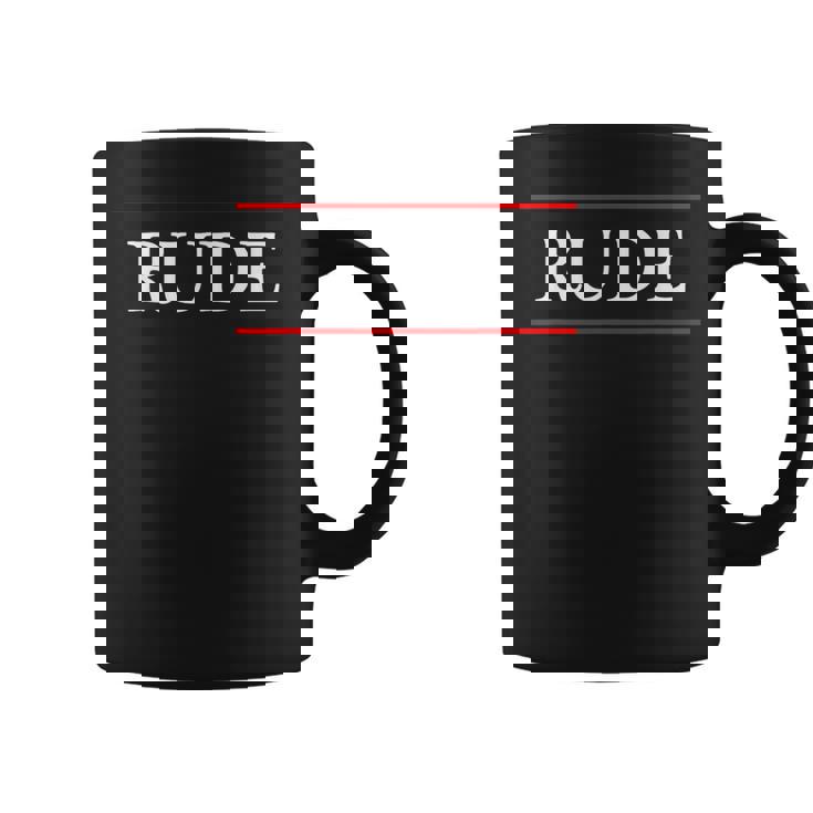 言葉 Rude On It コーヒーマグ