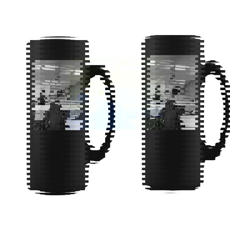 講演会のようす コーヒーマグ