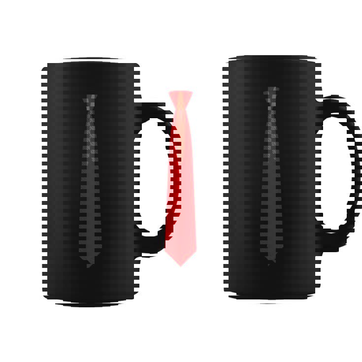 赤いネクタイ、ネクタイファニードレス コーヒーマグ