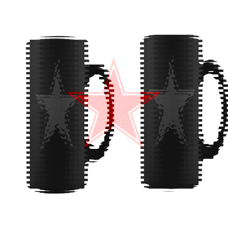 赤い星 T シャツ コーヒーマグ