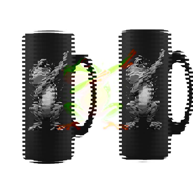 軽くたたくカエルの面白い動物のダンスギフト 男の子と女の子向け コーヒーマグ