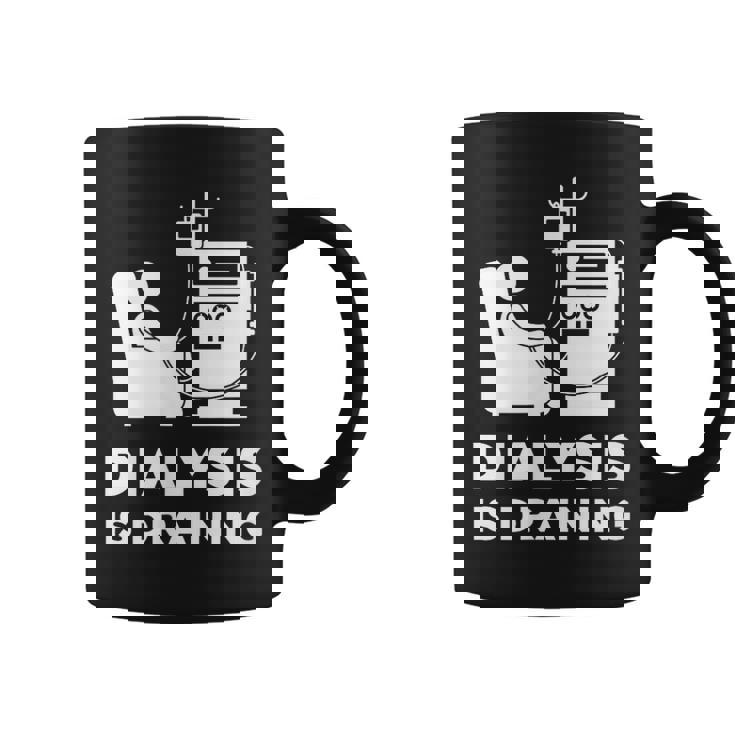 透析tシャツ 透析患者用 透析は排水 コーヒーマグ