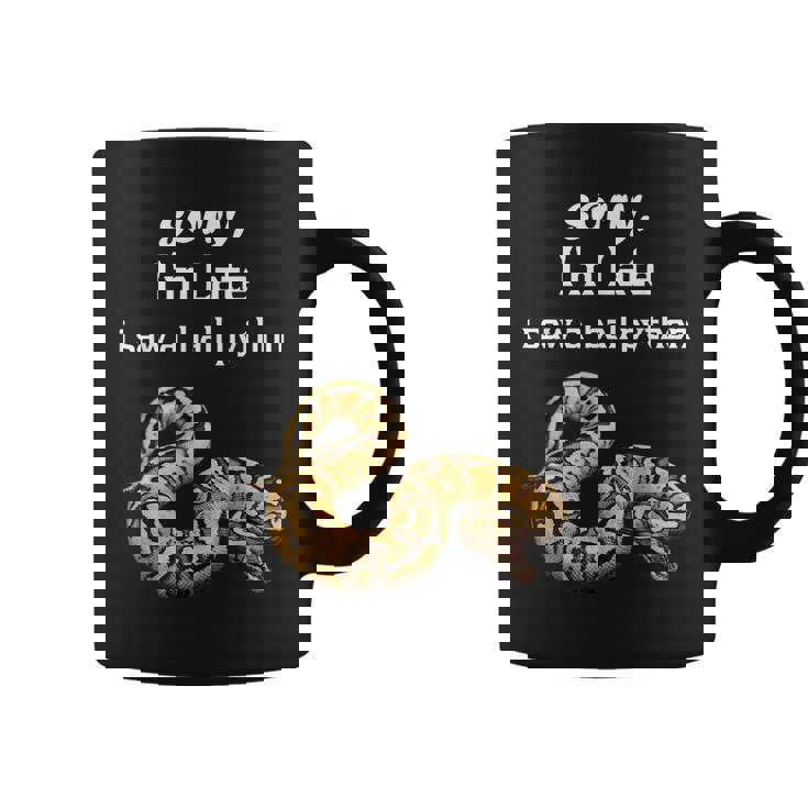 遅くなってごめんなさい、ボールパイソン面白いボールパイソンを見ました コーヒーマグ