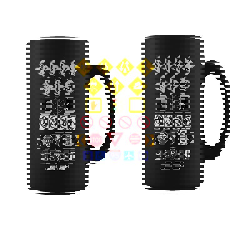 道路標識、警告標識 コーヒーマグ