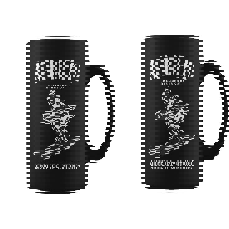 還暦祝い スキー好き 雪好き 父 母 男性 女性 60歳お祝い Embrace Life'ski Trails コーヒーマグ