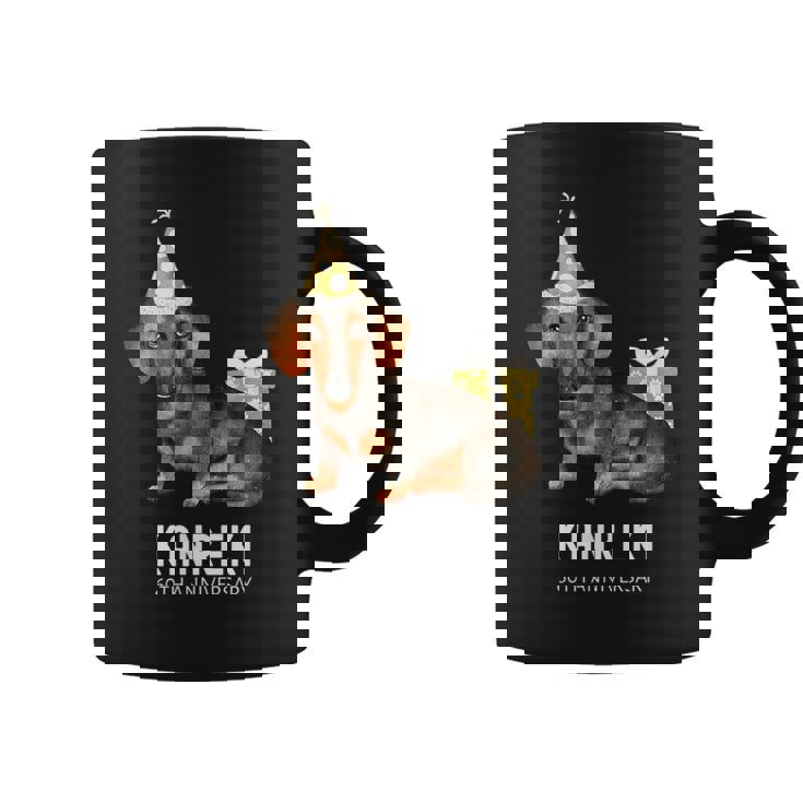 還暦祝い 犬好き 男性 女性 父 母 還暦 お祝い 60歳 かわいい 犬 ダックスフンド おしゃれ 赤色 コーヒーマグ