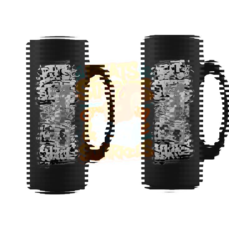 都市公園の都会のリス スタイリッシュで楽しいどんぐりアドベンチャー コーヒーマグ