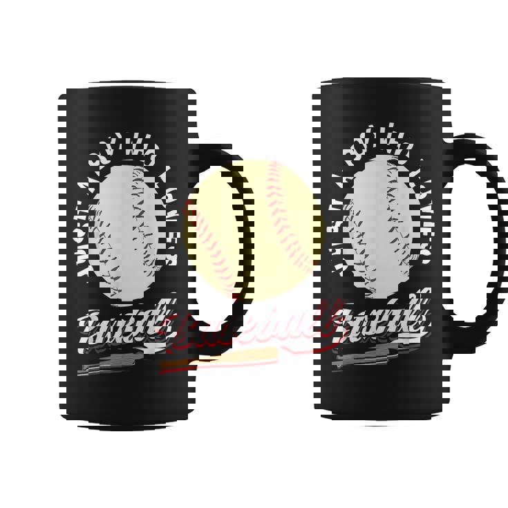 野球選手が大好きな少年 男の子向けギフト コーヒーマグ