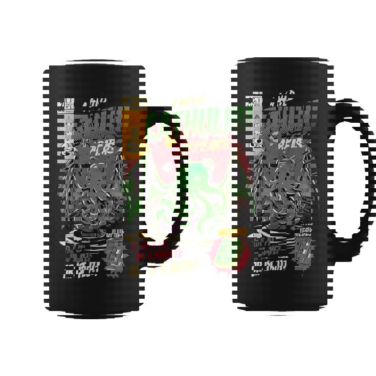 野生のカトゥルフが現れる猫か怪物か変な猫-クトゥルフ コーヒーマグ