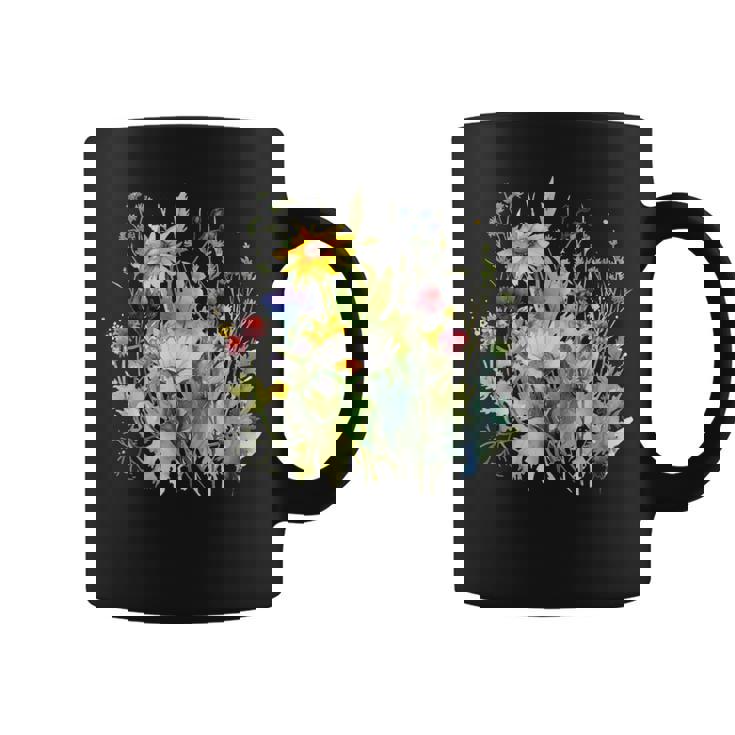 野生の花 ボタニカル 花 自然 ヴィンテージ フローラル グラフィック コーヒーマグ