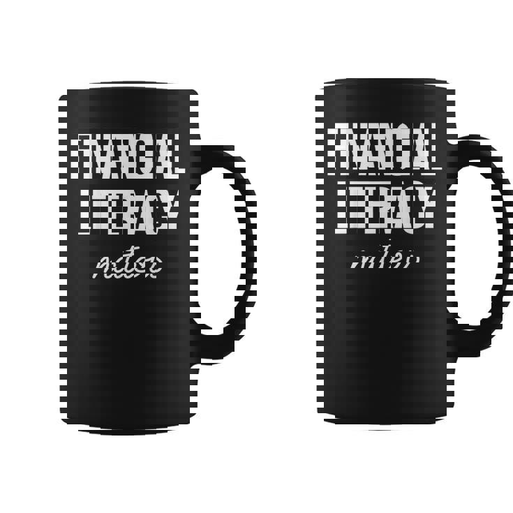 金融リテラシーは重要 コーヒーマグ