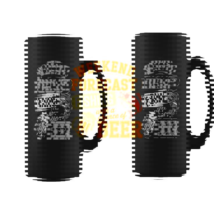 釣り人のための面白い釣りとビールの週末予報 コーヒーマグ