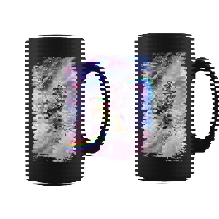 銀河 宇宙飛行士 猫 乗馬 虹 シャーク コーヒーマグ