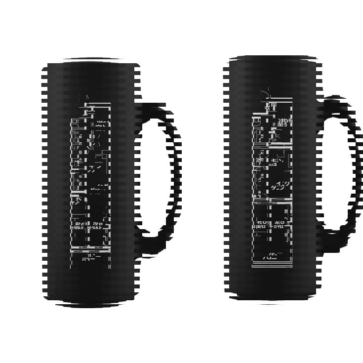 間取り【3Dk】おもしろ 間取り図 面白い ネタ ウケ狙い 笑える 昭和 レトロ ユーモア お笑い 個性的 懐かしい コーヒーマグ