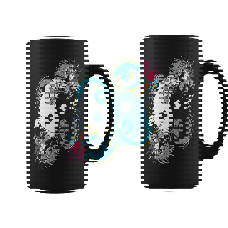 陰陽太極拳ドラゴンデザイン 瞑想用 太極拳 コーヒーマグ