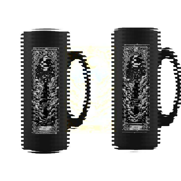 隠者タロットカード 箱に入った猫 神秘的なかわいい猫のタロットカード コーヒーマグ