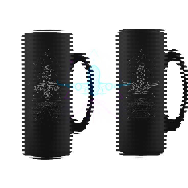 離陸 航空 フライト 未来的 飛行機 パイロット コーヒーマグ