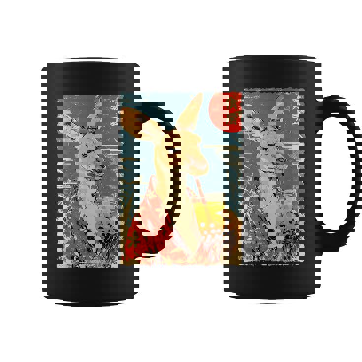 面白い バブル ボバ ティー かわいい 日本人 かわいい アニメ カンガルー。 コーヒーマグ