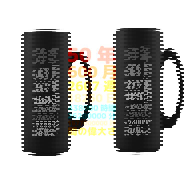 面白い50歳の誕生日の古いメーター 面白い50歳のギフト 女性 男性 面白い電卓 50歳の誕生日のギフト コーヒーマグ