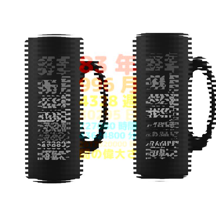 面白い83歳の誕生日の古いメーター 面白い83歳のギフト 女性 男性 面白い電卓 83歳の誕生日のギフト コーヒーマグ