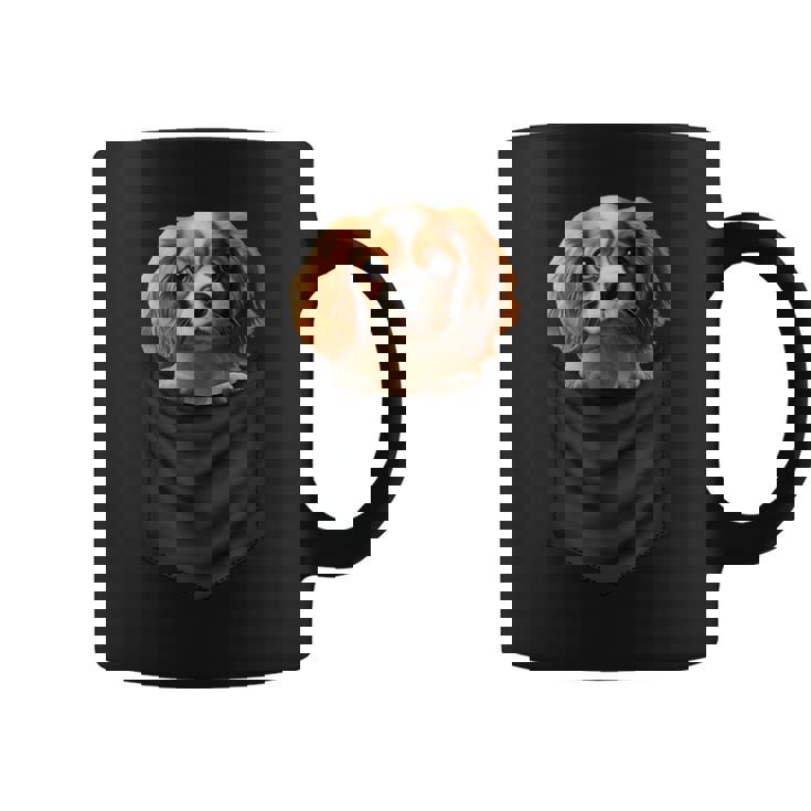 面白いtシャツ キャバリア ポケット イヌ わんこ メンズ 犬好き グッズ おもしろ 面白い 服 ネタ コーヒーマグ