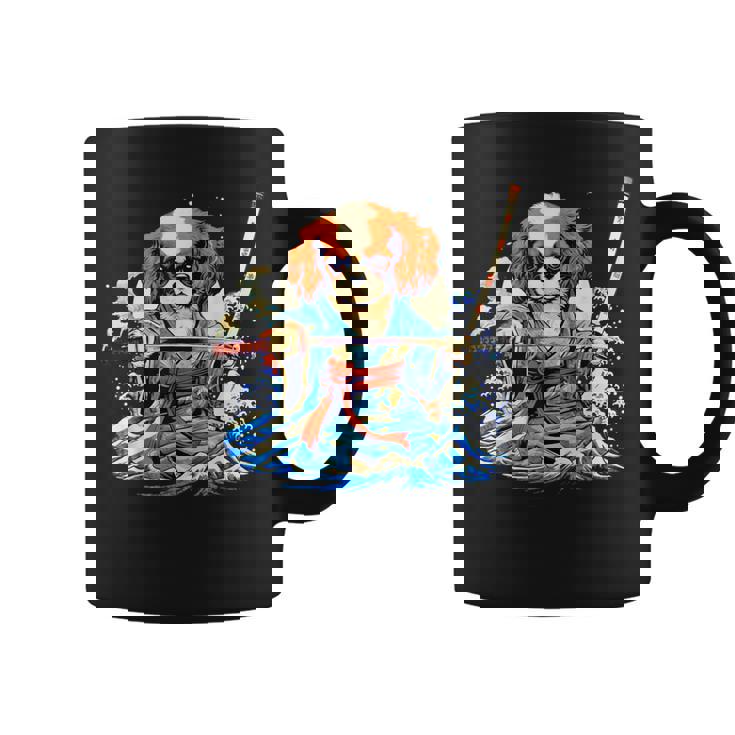 面白いtシャツ キャバリア 浮世絵 イヌ わんこ メンズ 犬好き グッズ おもしろ 面白い 服 ネタ わんこ コーヒーマグ