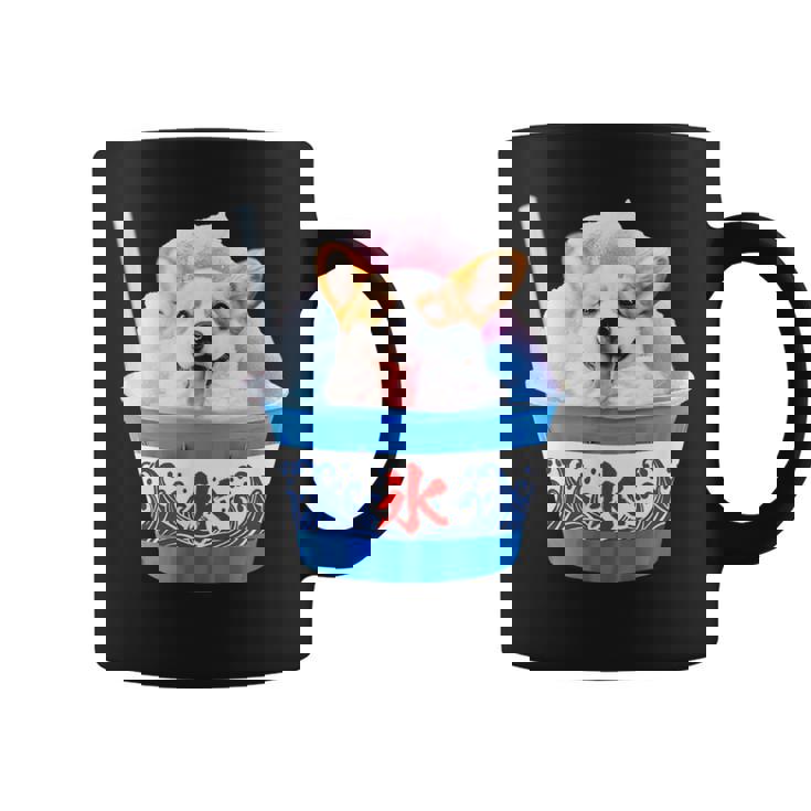 面白いtシャツ コーギー かき氷 イヌ メンズ 犬好き グッズ かわいい おもしろ 面白い 服 ネタ 夏 コーヒーマグ