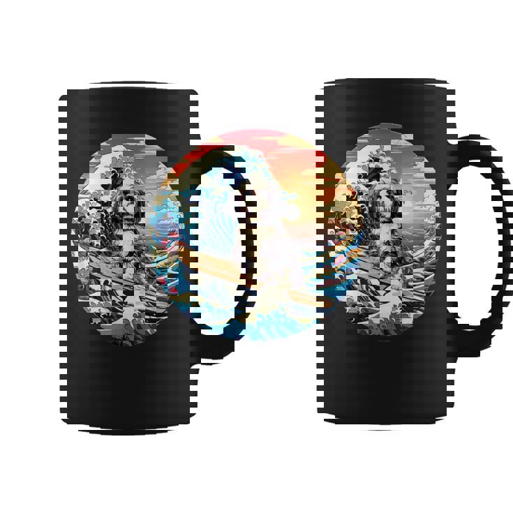 面白いtシャツ シーズー 犬 イヌ メンズ 犬好き グッズ かわいい おもしろ 面白い 服 ネタ サーフィン コーヒーマグ