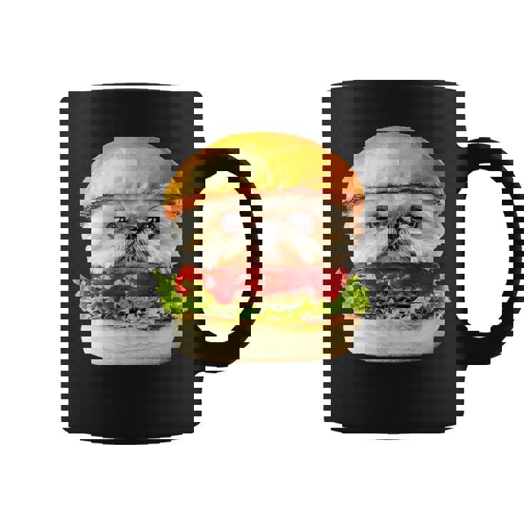 面白いtシャツ シーズー 犬 ハンバーガー メンズ 犬好き グッズ かわいい おもしろ 面白い 服 ネタ コーヒーマグ