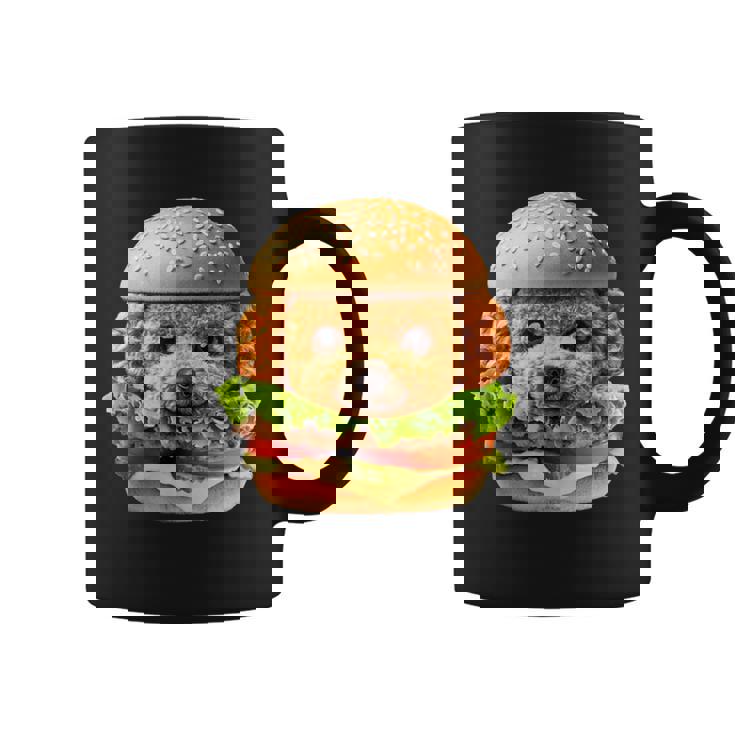 面白いtシャツ トイプードル 犬 ハンバーガー メンズ 犬好き グッズ かわいい おもしろ 面白い 服 ネタ コーヒーマグ