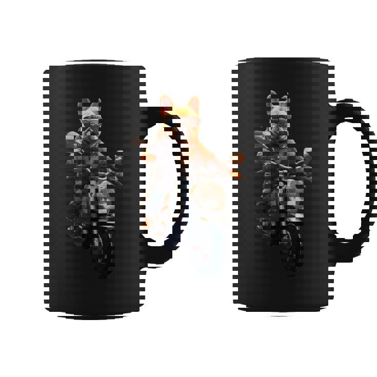 面白いtシャツ フレンチブルドッグ バイク イヌ メンズ 犬好き グッズ おもしろ 面白い 服 ネタ コーヒーマグ